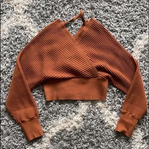 Burnt orange sweater